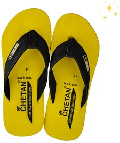 MyChetan Yellow Stylish Slipper for Men