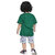 Kid Kupboard Cotton Baby Boys T-Shirt and Short Set, Green/White, Half-Sleeves, 2-3 Years KIDS7469
