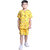 Kid Kupboard Cotton Boys T-Shirt and Short Set, Light Yellow, Half-Sleeves, 7-8 Years KIDS7474