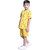 Kid Kupboard Cotton Boys T-Shirt and Short Set, Light Yellow, Half-Sleeves, 7-8 Years KIDS7474