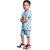 Kid Kupboard Cotton Boys T-Shirt and Short Set, Light Blue, Half-Sleeves, 5-6 Years KIDS7475