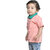 Kid Kupboard Cotton Baby Boys T-Shirt, Pink/Green, Half-Sleeves, 2-3 Years KIDS7481
