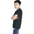 Kid Kupboard Cotton Boys T-Shirt, Dark Black, Half-Sleeves, 8-9 Years KIDS7493