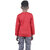 Kid Kupboard Cotton Boys T-Shirt, Red, Full-Sleeves, 9-10 Years KIDS7494