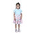 Kid Kupboard Cotton Girls Top and Skirt Set, Multicolor, Half-Sleeves, 6-7 Years KIDS7496
