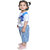 Kid Kupboard Cotton Baby Girls T-Shirt, Light Blue, Half-Sleeves, 3-4 Years KIDS7503