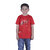 Kid Kupboard Cotton Boys T-Shirt, Red, Half-Sleeves, 9-10 Years KIDS7520
