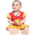 Kid Kupboard Cotton Baby Girls A-Line Frock, Multicolor, Half-Sleeves, 9-12 Months KIDS7523