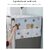 BLINE Fridge Dust Cover Transparent Printing Waterproof Refrigerator Dust-Proof Cover with Storage Pockets Bags Multi-Purpose Top Covers