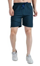 Kwings Men's Running  Gym Shorts - Piping Design Lycra Blend with 2 Zipper Pockets for Maximum Comfort