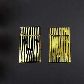 Vibes Wrapz Zebra Multi - Design Two Flame Lighter (Pack Of 1, Multicolour)