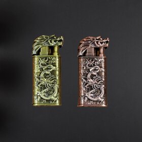 Vibes Wrapz Two Dragon Flames Jet Flame Lighter (Pack Of 1, Multicolour)