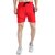 Kwings Men's Running & Gym Shorts - Piping Design Lycra Blend with 2 Zipper Pockets for Maximum Comfort