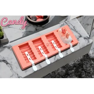 Ice cream cakesicle Plastic Ice Cream Popsicle Moulding Tray - 4 Cavity pack of 1 multicolour