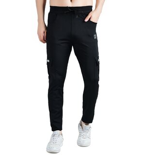 Kwings Men's Cargo Track Pants - Comfortable  Stylish Joggers with Pockets for Gym, Yoga  Travel