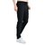 Kwings Soft NS Lycra Track Pant for Men - Comfortable Straight Fit Joggers with Secure Side Zipper Pockets Black L