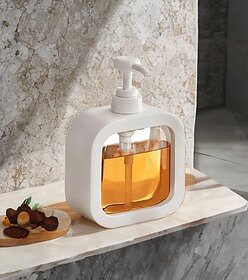 Soap Dispenser, Refillable Hand Soap Dispenser for Bathroom and Dish Soap Dispenser for Kitchen Sink, Liquid Soap Dispen