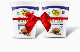 Dr. P Nut smooth jaggery  crunchy jaggery 227GM Pack of 2  High in Protein  Vegan  Cholesterol Free  No Hydrogenated Oil  NO Trans-Fat  No refined sugar  No artificial ingredients  Non GMO (227gm crunchy smooth jaggery)