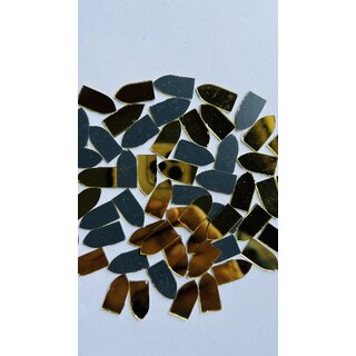 MIRROR GLASS WORLDWIDE Golden Fancy Bullet Shape for Perfect for Personalized Home Decor 10  20 MM 240 Piece 100GM