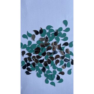 MIRROR GLASS WORLDWIDE Teardrop Shape Mirrors  9x15 mm  460 Pieces  100 gm  Ideal for Lippan Art, Fabric Crafting, M