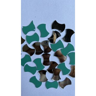 MIRROR GLASS WORLDWIDE Fancy Hourglass Shape Mirrors  16x24 mm  135 Pieces  100 gm  Ideal for Lippan Art, Fabric Cra