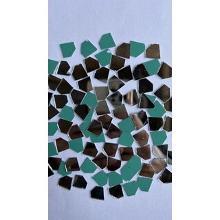 MIRROR GLASS WORLDWIDE Fancy Diamond Shape Mirrors  14 mm  320 Pieces  100 gm  Ideal for Lippan Art, Fabric Crafting