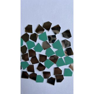 MIRROR GLASS WORLDWIDE Fancy Diamond Shape Mirrors  16 mm  240 Pieces  100 gm  Ideal for Lippan Art, Fabric Crafting