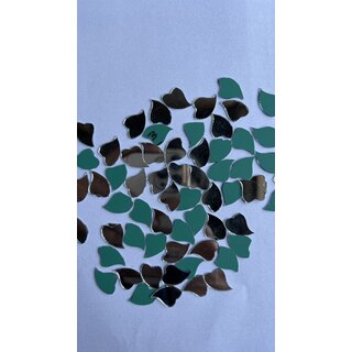 MIRROR GLASS WORLDWIDE Fancy Heart Shape Mirrors  12x15 mm  280 Pieces  100 gm  Ideal for Lippan Art, Fabric Craftin