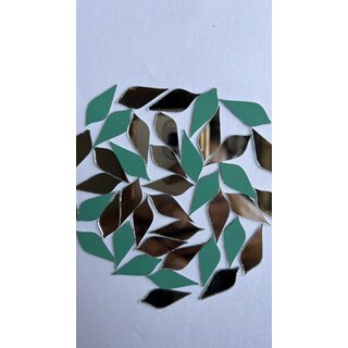 MIRROR GLASS WORLDWIDE Fancy Shape for LIPPAN Art and Mandala Art Work 10  28MM 230 Piece 100GM