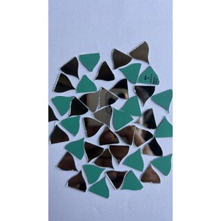MIRROR GLASS WORLDWIDE Fancy Shape Mirror for Mud Art, Craft Work  Ideal for Jewellery Making, Lippan Art 17MM 200 Piec