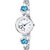 HRV Silver Metal Strap Round Shape Analog Watch For Women