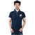 Ginash Men's Electric Blue Premium Polo T-shirt