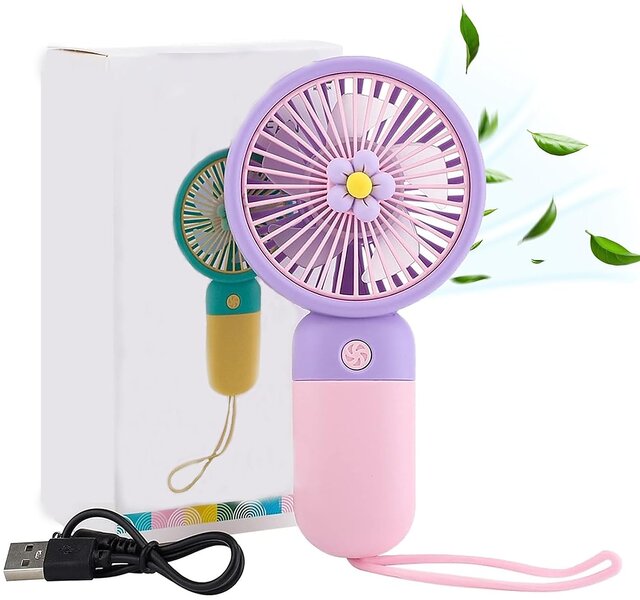 Buy DAYBETTER Portable Mini Fan Rechargeable Hand Fan Handheld fan ...