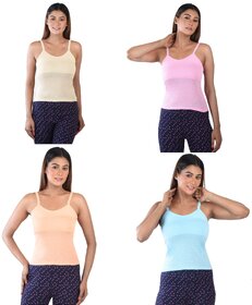 Ginash Women's Cotton Slips (Pack of 4)