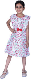 Kid Kupboard Cotton Girls A-Line Frock, Multicolor, Sleeveless, 10-11 Years KIDS7535