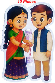 MCS RAKSHA BANDHAN1 Envelopes (Pack of 10 Multicolor)