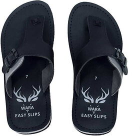 MCS Black Comfortable Flip Flops For Mens