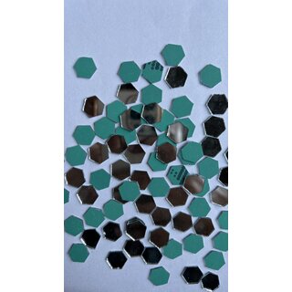 MIRROR GLASS WORLDWIDE Fancy Shape Silver Mirror Embroidery Works and Lippan Art. 12  10MM 430 PIECE 100GM