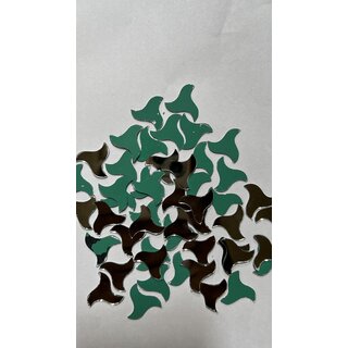 MIRROR GLASS WORLDWIDE Fancy Shape Mirrors  18 mm  250 Pieces  100 gm  Ideal for Lippan Art, Fabric Crafting, Mandal