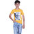 Kid Kupboard Cotton Boys T-Shirt, Yellow, Half-Sleeves, 12-13 Years KIDS7538