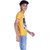 Kid Kupboard Cotton Boys T-Shirt, Yellow, Half-Sleeves, 12-13 Years KIDS7538