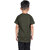 Kid Kupboard Cotton Boys T-Shirt, Dark Olive Green, Half-Sleeves, 6-7 Years KIDS7546