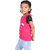 Kid Kupboard Cotton Girls Top, Pink/Black, Half-Sleeves, 7-8 Years KIDS7524
