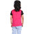 Kid Kupboard Cotton Girls Top, Pink/Black, Half-Sleeves, 7-8 Years KIDS7524
