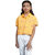 Kid Kupboard Cotton Girls T-Shirt, Yellow, Half-Sleeves, 9-10 Years KIDS7528