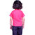 Kid Kupboard Cotton Girls T-Shirt, Pink, Half-Sleeves, 5-6 Years KIDS7533