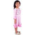 Kid Kupboard Cotton Girls A-Line Frock, Light Pink, Full-Sleeves, 5-6 Years KIDS7534