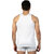 MCS Men Solid Sleeveless White Vest