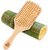 IMECO Bamboo Paddle Hair Brush Pack of 2, 100 Natural Wooden Comb, Detangling  Scalp Massaging Brush