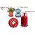 Gas Cylinder Stands LPG Cylinder Trolley Easily Movable Stand with Wheels Gas Cylinder Stand (Red)